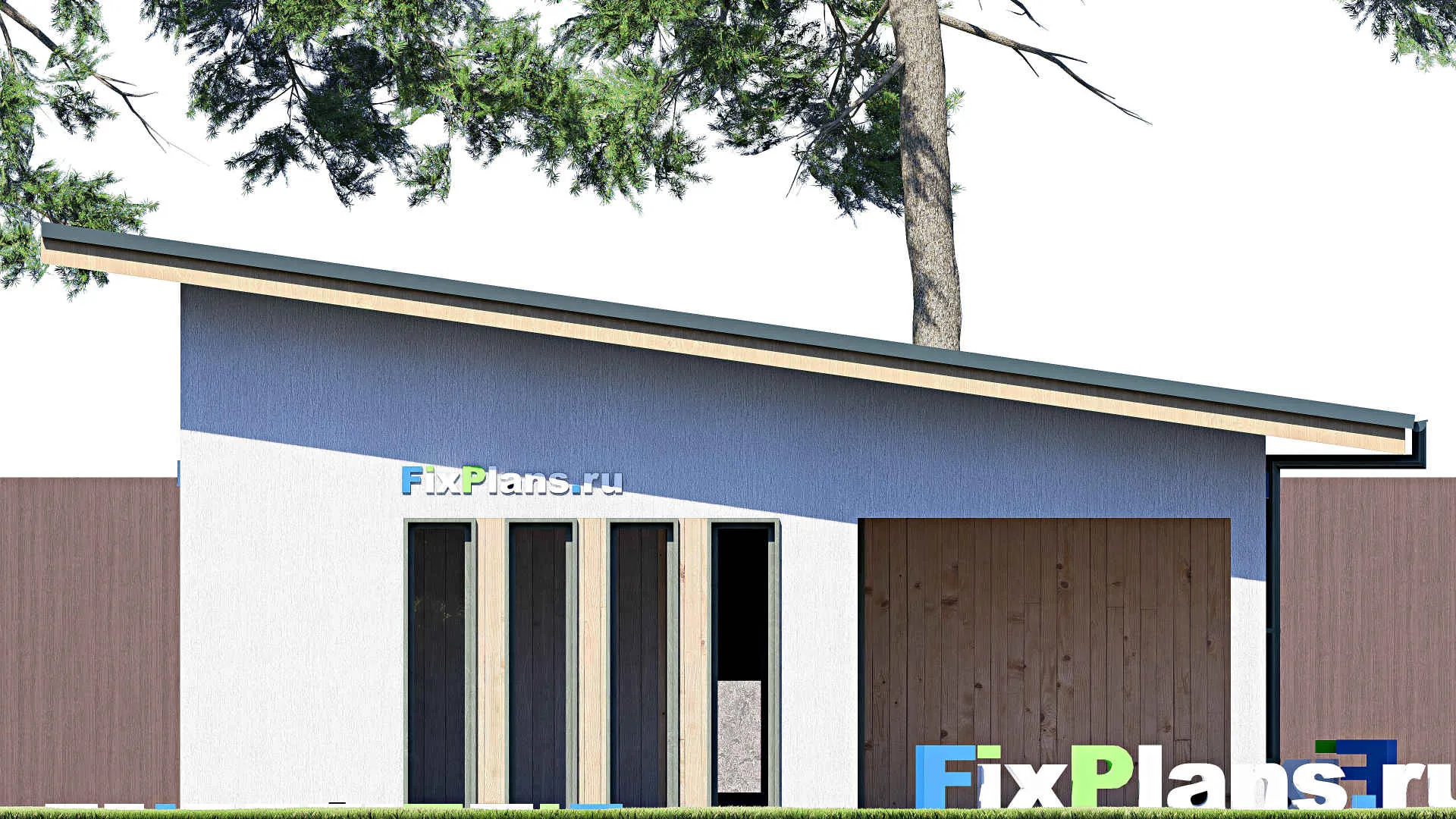 F-21104 - Проект гаража 8 на 9, площадью 60 м² на 2 машиноместа