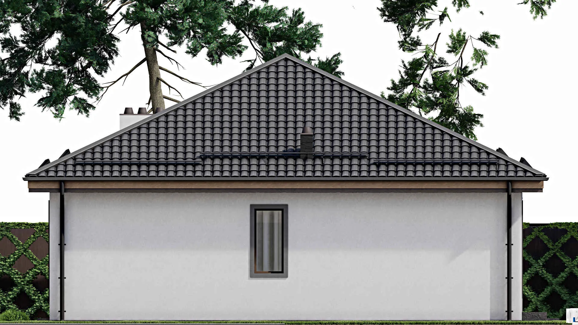 F-4166 - Проект одноэтажного дома 12 на 13, площадью 130 м² с 4 спальнями