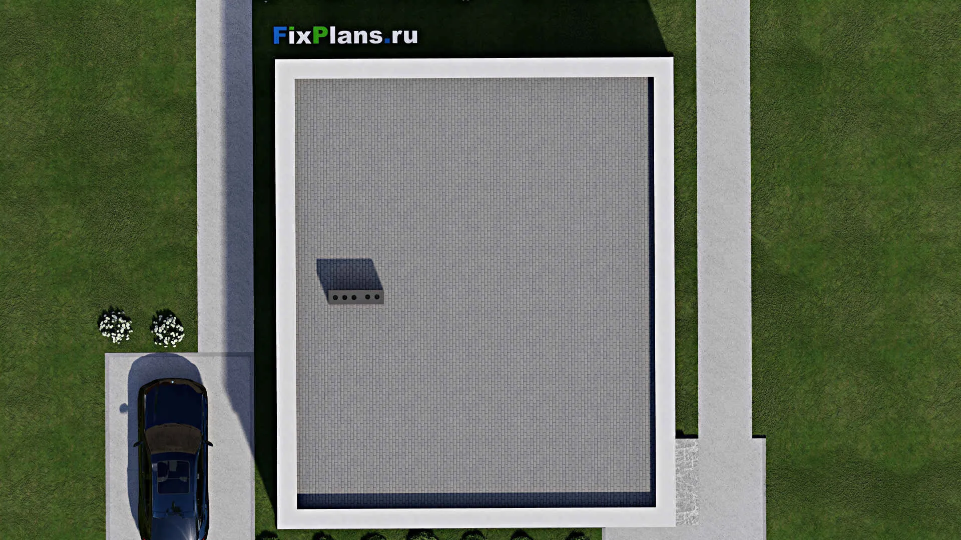 F-7811 - Проект одноэтажного дома 11 на 13, площадью 120 м² с 3 спальнями