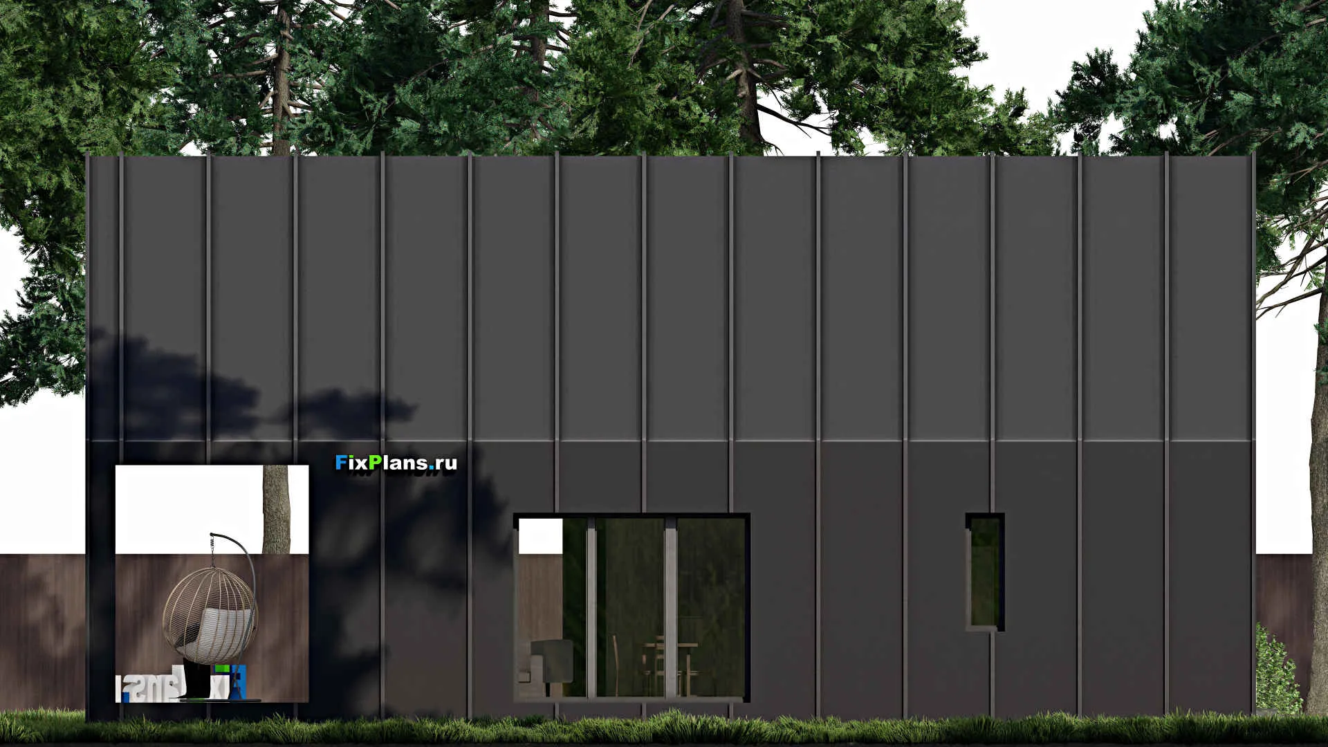 F-0314 - Проект дома с мансардой 9 на 12, площадью 140 м² с террасой и 3 спальнями